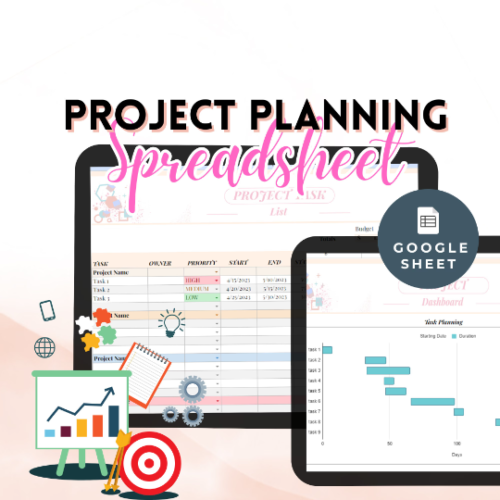 Google Sheets Project Plan Template Tracker Project ManagementTo Do List Dashboard Project Timeline Gantt Chart Smart Calendar Solution