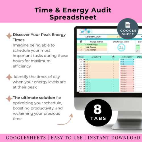 The "Ultimate Productivity Bundle" - your all-in-one solution to supercharge your efficiency and achieve your goals! 🚀📊 🎯 Goal Planning: Crush your aspirations with precision! This section helps you map out your dreams, break them into actionable steps, and track your progress. 🌟